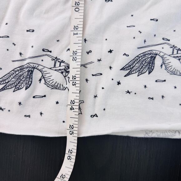 Victa Designs Top Womens Medium Dragon Bird Print Art to Wear Shirt Denver CO - Picture 12 of 13